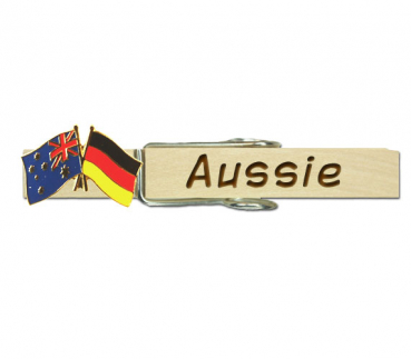 Glupperl der Freundschaftsflagge Australien & Deutschland