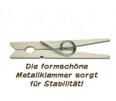 Preview: Glupperl mit einer grau-blau bemalten Taube