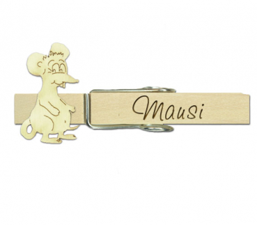 Glupperl mit einer lustigen Holzmaus