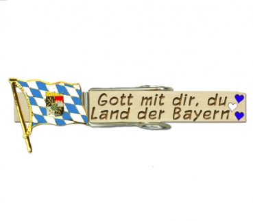 Wiesnklupperl mit Beschriftung und der Bayern Flagge mit den Regierungsbezirken - Kopie