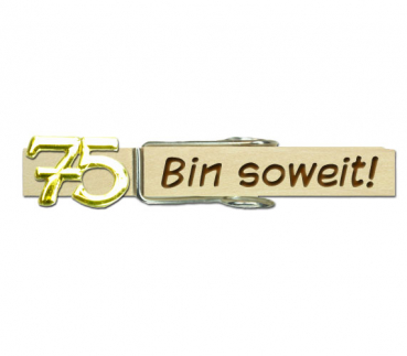 Glupperl mit einer goldfarbenen 75