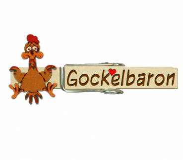 lustiger Gockel in braun