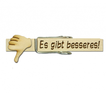 Glubbal mit Namen und einem Daumen nach unten naturbelassen