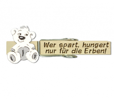 Teddybärenglupperl in weiß