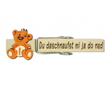 Teddybärenglupperl in hellbraun