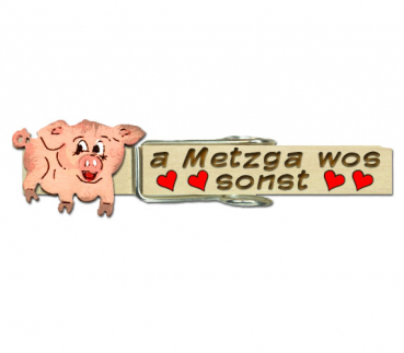 Glupperl mit einem handbemalten Schweinchen