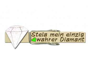 Glupperl mit einem wunderschön handbemalten Diamanten