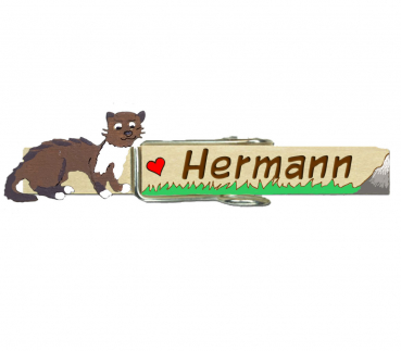 Glupperl mit einem Steinmarder