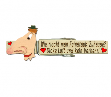 Glupperl mit einer genialen Nase und Hut