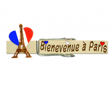 Glupperl mit dem Eifelturm und einem französischem Herz