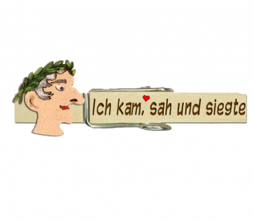 Glupperl mit einem bemalten Kopf von Gaius Julius Caesar