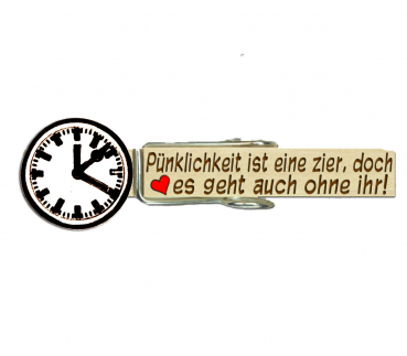 Glupperl mit einer handbemalten S-Bahn Uhr