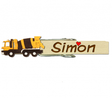 Betonmischer blau-weiß