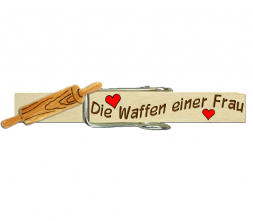 Glupperl mit einem handbemalten Nudelholz