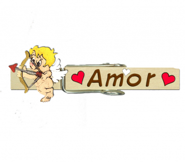 Glupperl mit einem genial bemalten Amor