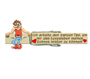 Glupperl mit einem armen Mann und leeren Hosentaschen, sowie kaputten Socken