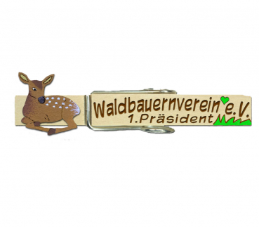 Glupperl mit einem handbemalten Reh