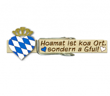 Bayernherzglupperl mit einer goldenen Krone - Kopie