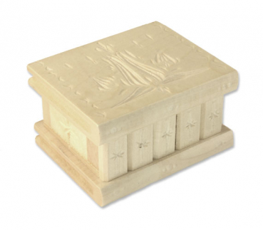 Bücher-Trick-Box natur mit Schnitzerei Gr. 1