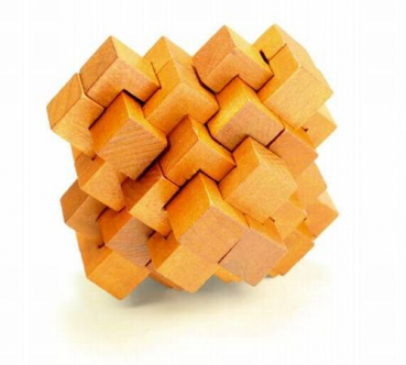Holzpuzzle total verrückt in orange
