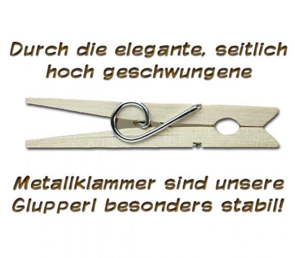 Glupperl mit einem rosafarbenen 3D Blumenherz