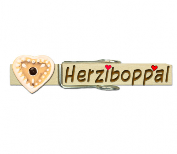 Wäscheklammer mit einer wunderschönen Palme