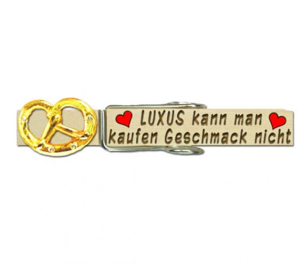 Glupperl mit einer goldfarbenen Strasssteinbreze