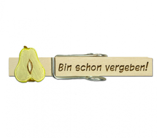 Glupperl mit einer halben Birne