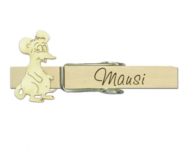 Glupperl mit einer lustigen Holzmaus