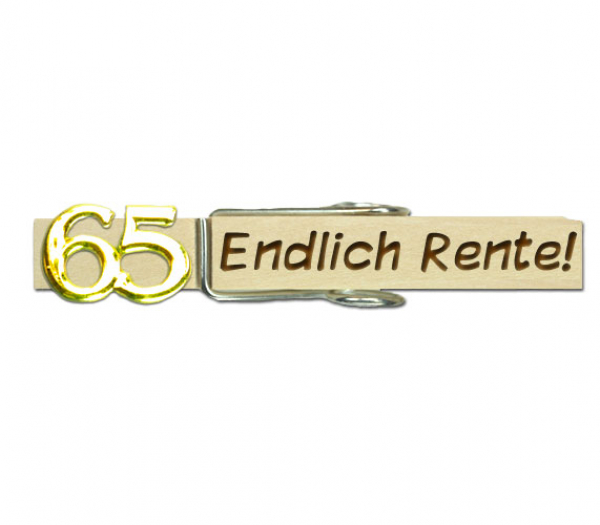 Glupperl mit einer goldfarbenen 65