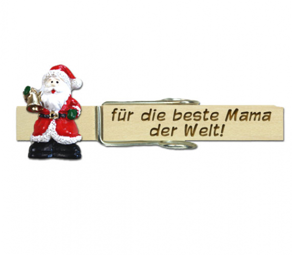 Glupperl mit einem Nikolaus und Glocke