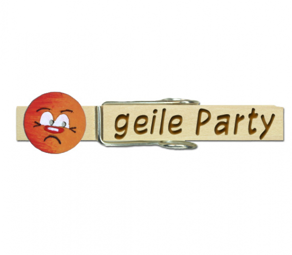 Glubbal mit einem orangefarbenen Smiley