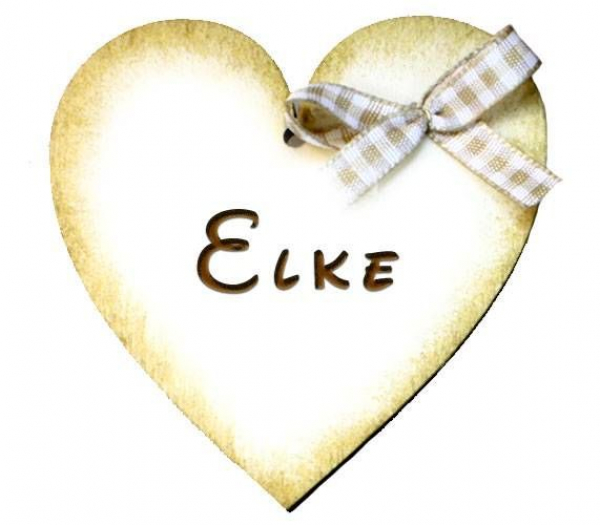 großes goldfarbenes Bayerisches Herzerl