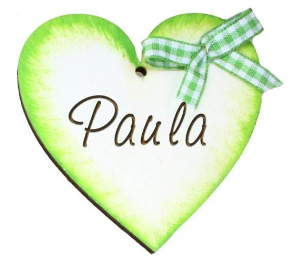 großes hellgrünes Bayerisches Herzerl