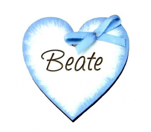 kleines hellblaues Bayerischen Herzerl