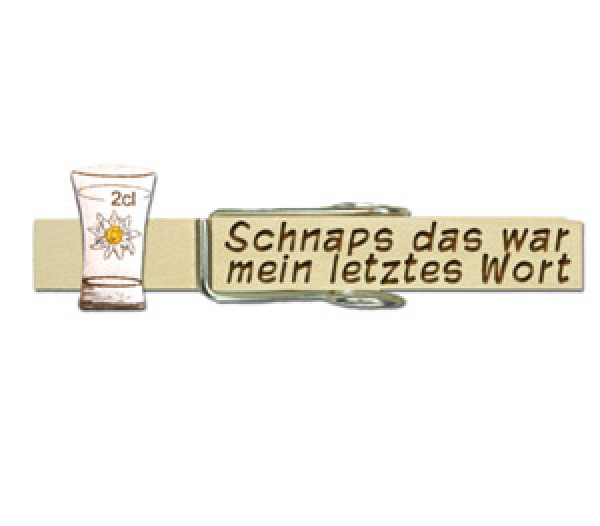 Glupperl mit Schnapsflasche