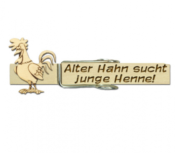 Glupperl mit einem naturbelassenen Hahn