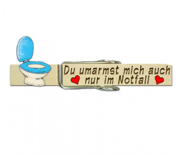 Wiesnglupperl mit Namen und einer blauen Kloschüssel