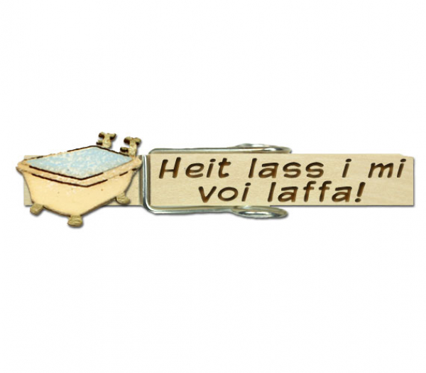 Glupperl mit einer Badewanne (gold)