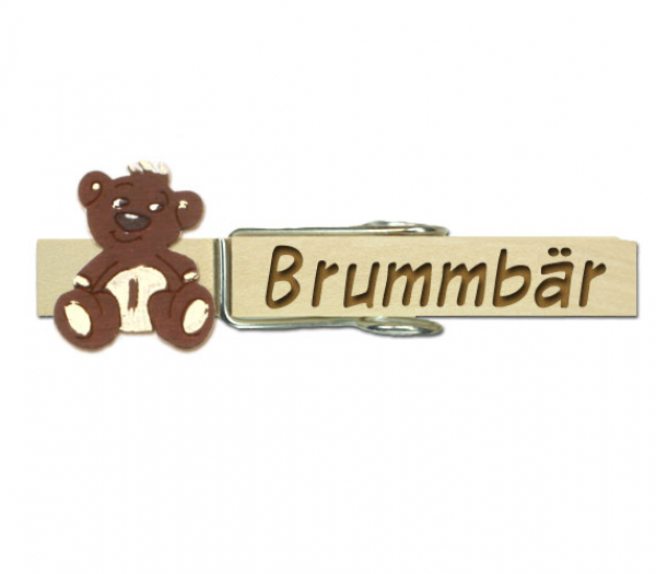 Teddybärenglupperl in dunkelbraun