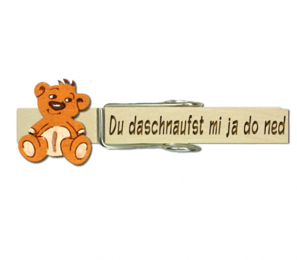 Teddybärenglupperl in hellbraun