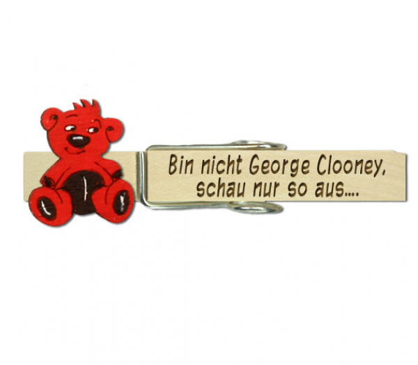 Teddybärenglupperl in rot