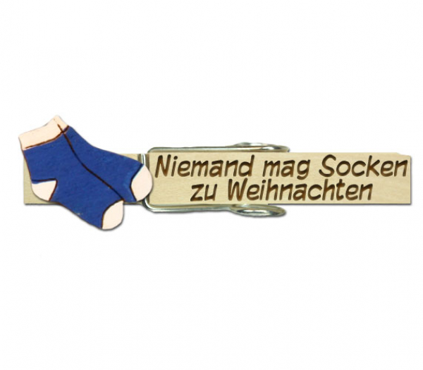 Glupperl mit weiß/blauen Socken