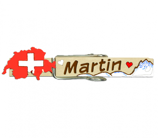 Glupperl mit der Schweizer Karte