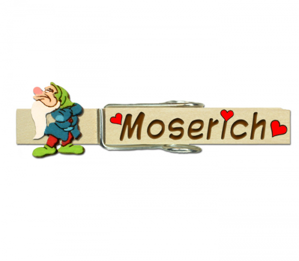 Glupperl mit einem handbemalten blauen Zwerg