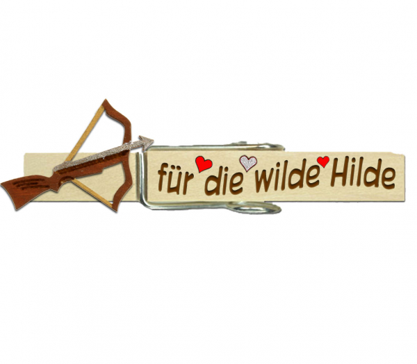 Glupperl mit einer handbemalten Armbrust