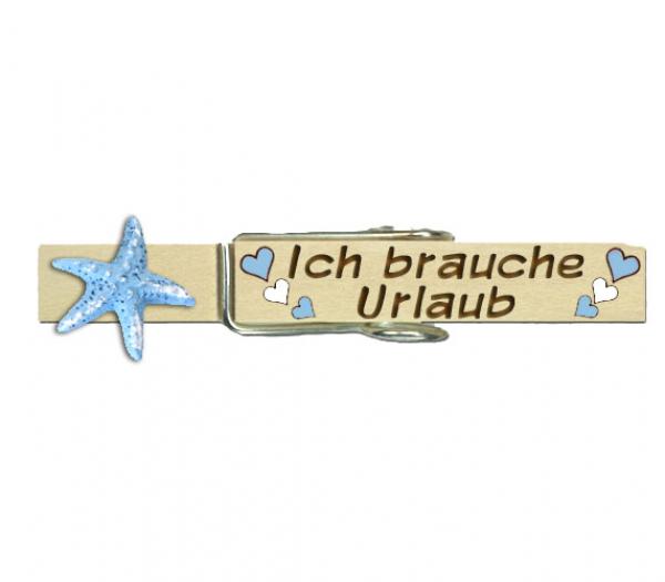 Wäscheklammer mit einer wunderschönen Palme