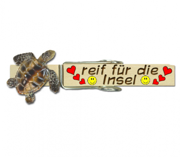 Wäscheklammer mit einer wunderschönen Palme