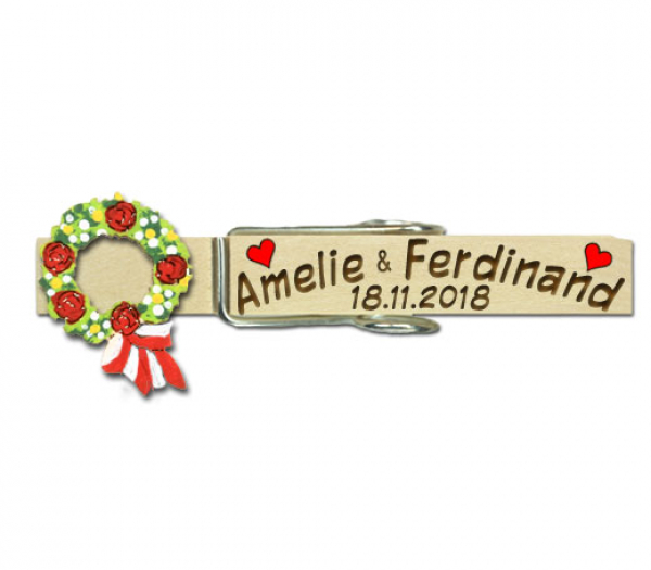 Glupperl mit einem Buchskranzl