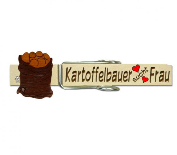 Glupperl mit einem Kartoffelsack
